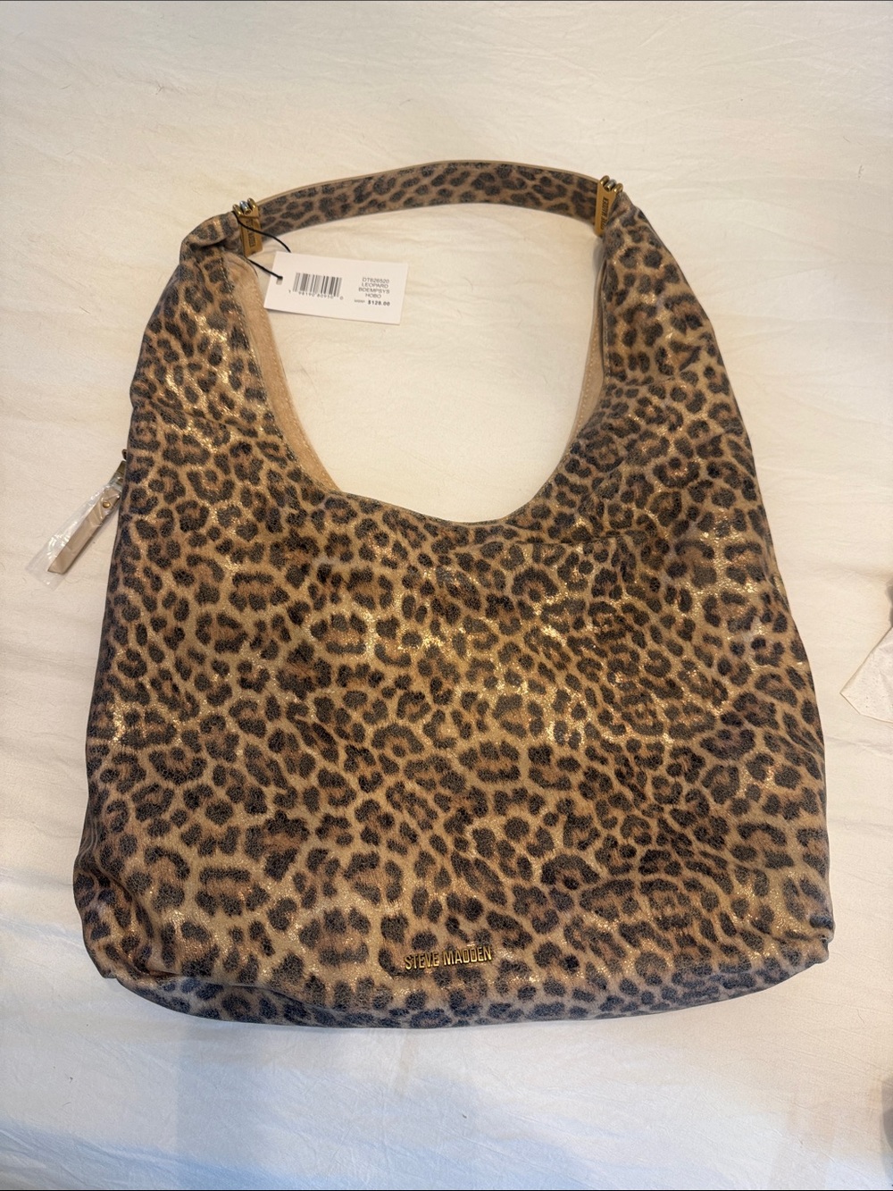 Steve Madden Leopard Print Shoulder Bag - Brown & Black